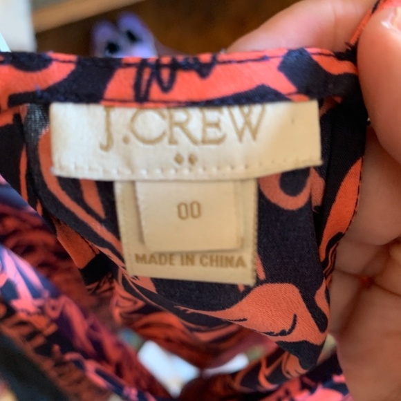 J crew poly‎ flamingo tank . Never worn - Picture 2 of 3